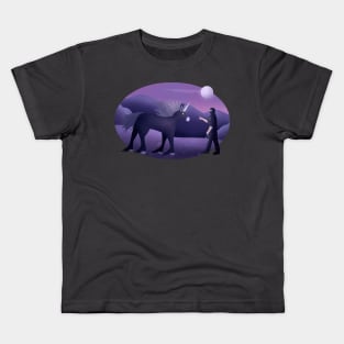 Ninja Brian and the Dusk Unicorn Kids T-Shirt